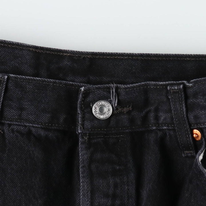 Levi's 501 Black Denim Straight Denim Pants Men's W36 cotton black type Vintage Second Hand