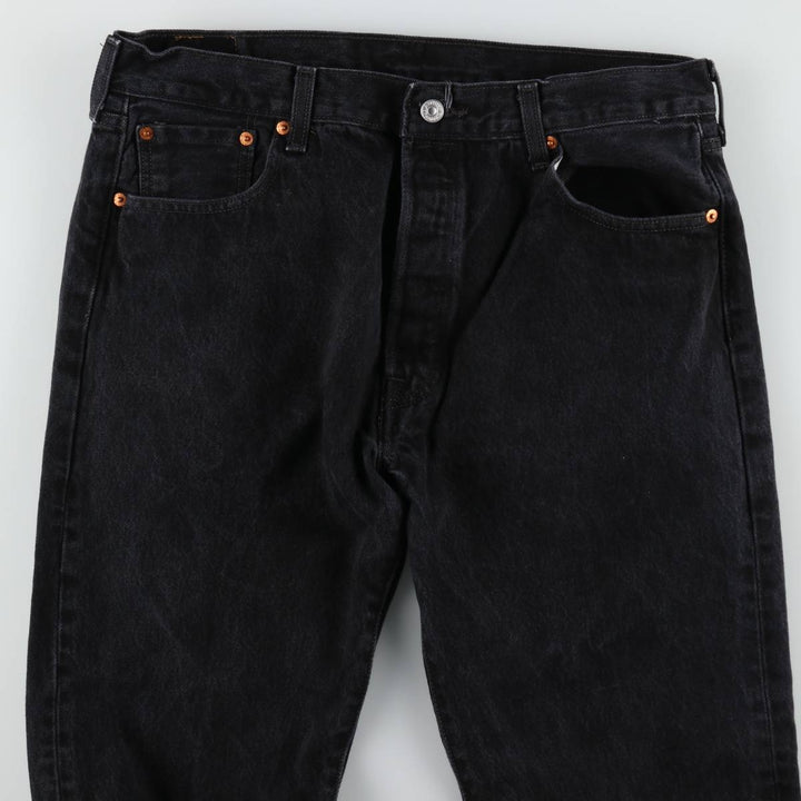 Levi's 501 Black Denim Straight Denim Pants Men's W36 cotton black type Vintage Second Hand