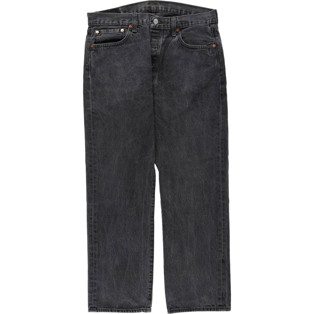 Levi's 501 Black Denim Straight Denim Pants for Men, W35 cotton black type Vintage Second Hand
