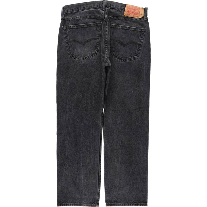 Levi's 501 Black Denim Straight Denim Pants for Men, W35 cotton black type Vintage Second Hand