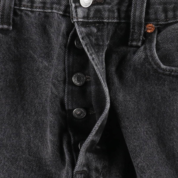 Levi's 501 Black Denim Straight Denim Pants for Men, W35 cotton black type Vintage Second Hand