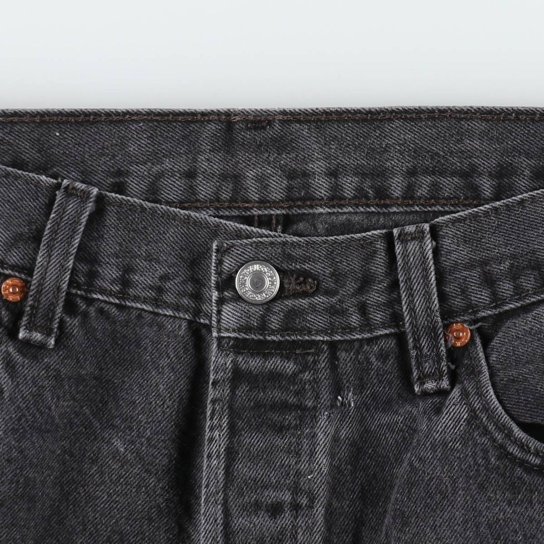 Levi's 501 Black Denim Straight Denim Pants for Men, W35 cotton black type Vintage Second Hand