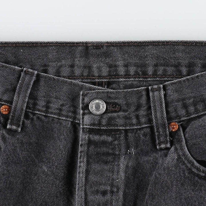 Levi's 501 Black Denim Straight Denim Pants for Men, W35 cotton black type Vintage Second Hand