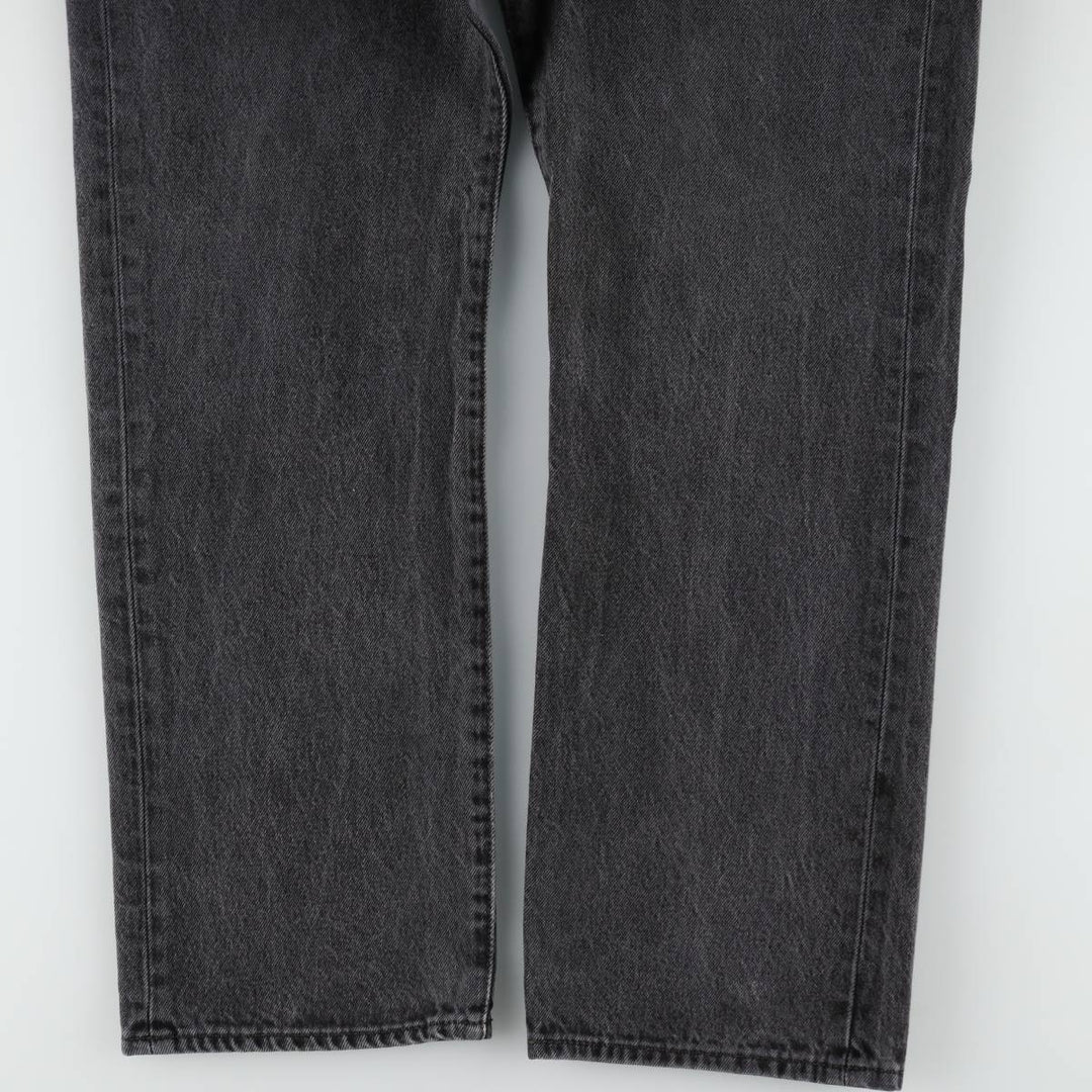 Levi's 501 Black Denim Straight Denim Pants for Men, W35 cotton black type Vintage Second Hand