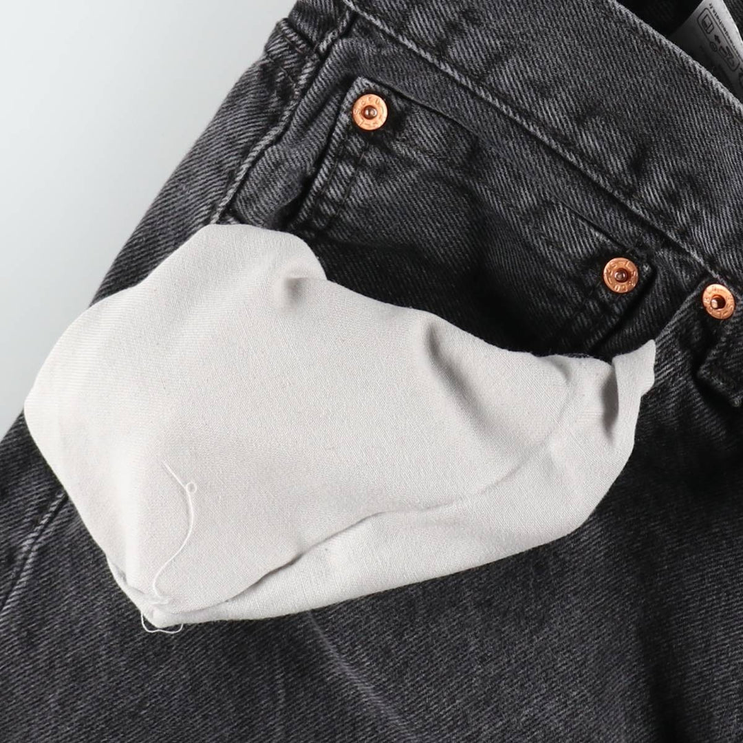 Levi's 501 Black Denim Straight Denim Pants for Men, W35 cotton black type Vintage Second Hand