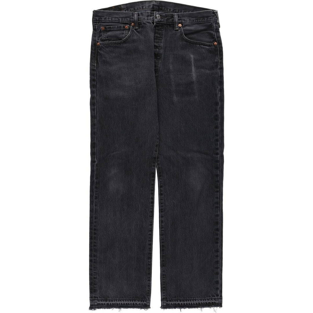 Levi's 501 Black Denim Straight Denim Pants for Men, W35 cotton black type Vintage Second Hand