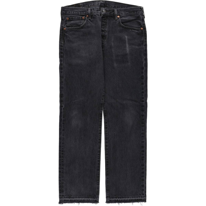 Levi's 501 Black Denim Straight Denim Pants for Men, W35 cotton black type Vintage Second Hand