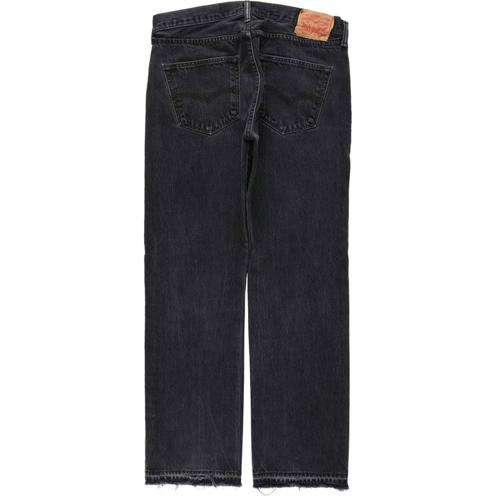 Levi's 501 Black Denim Straight Denim Pants for Men, W35 cotton black type Vintage Second Hand