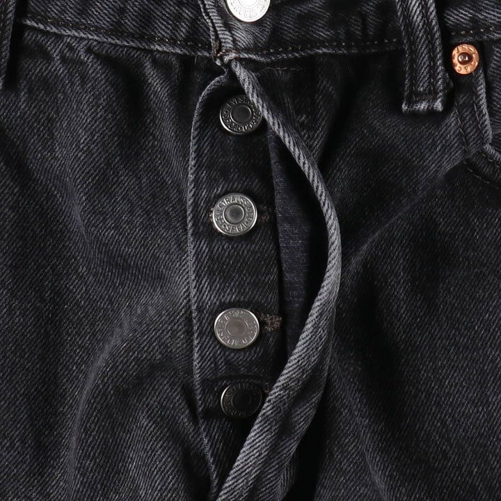 Levi's 501 Black Denim Straight Denim Pants for Men, W35 cotton black type Vintage Second Hand