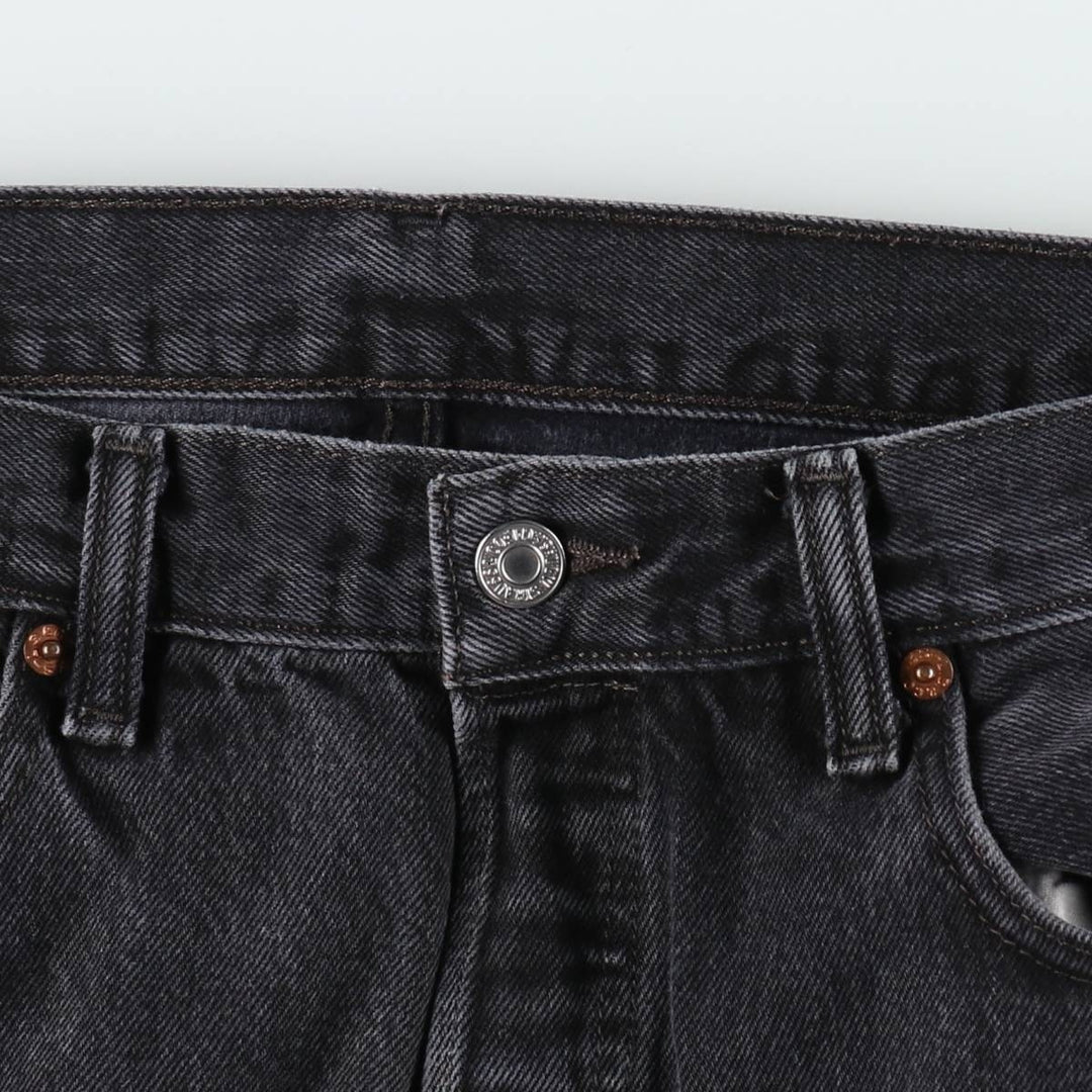 Levi's 501 Black Denim Straight Denim Pants for Men, W35 cotton black type Vintage Second Hand