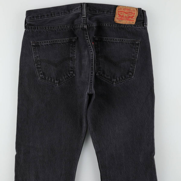 Levi's 501 Black Denim Straight Denim Pants for Men, W35 cotton black type Vintage Second Hand