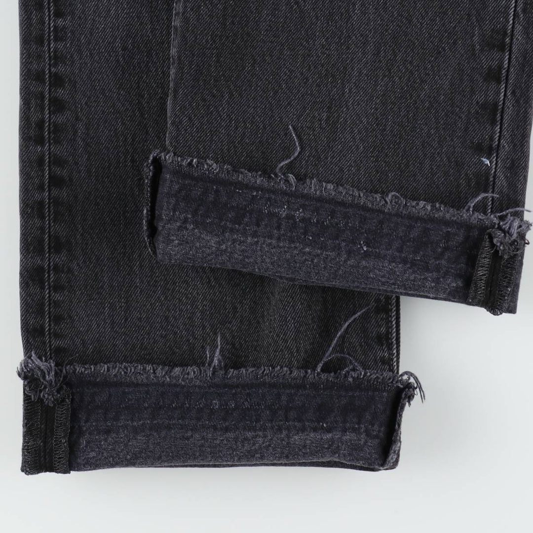 Levi's 501 Black Denim Straight Denim Pants for Men, W35 cotton black type Vintage Second Hand