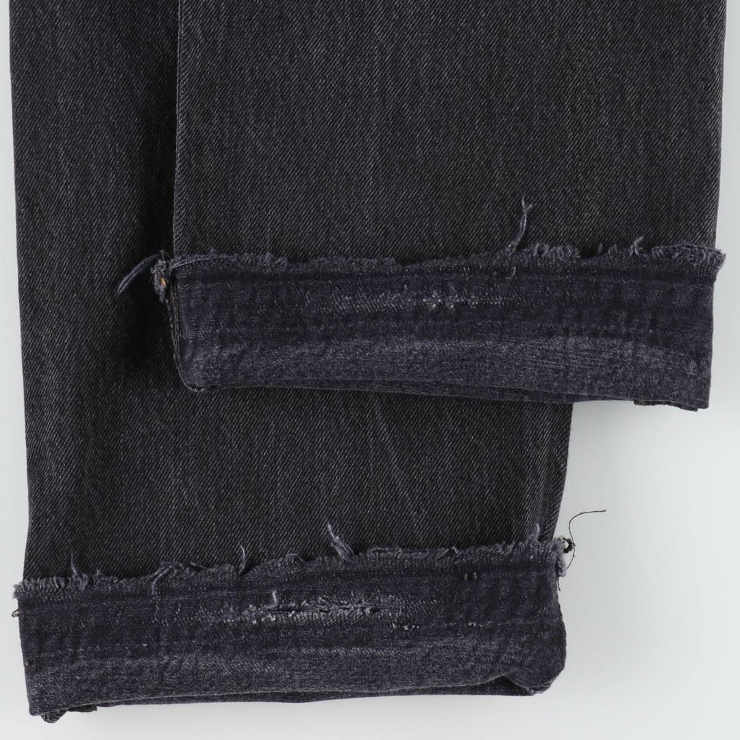 Levi's 501 Black Denim Straight Denim Pants for Men, W35 cotton black type Vintage Second Hand
