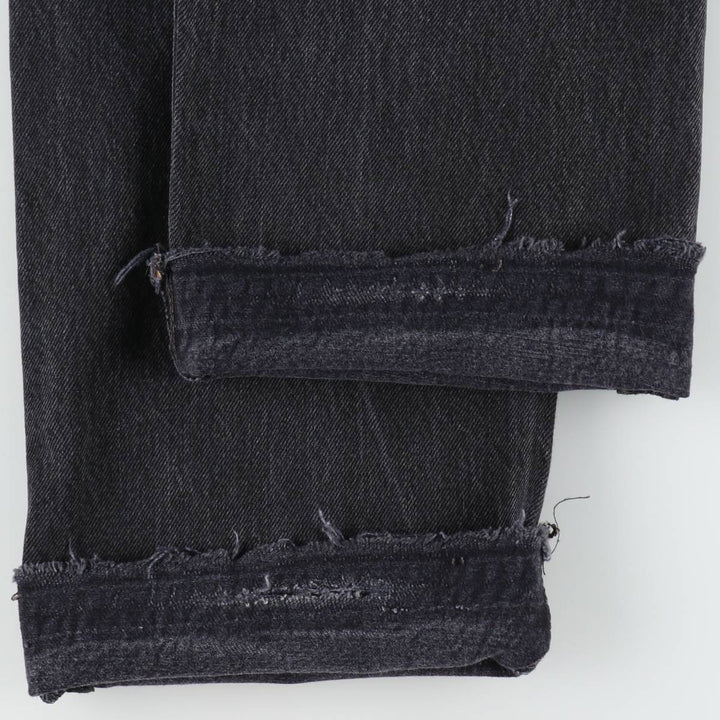 Levi's 501 Black Denim Straight Denim Pants for Men, W35 cotton black type Vintage Second Hand