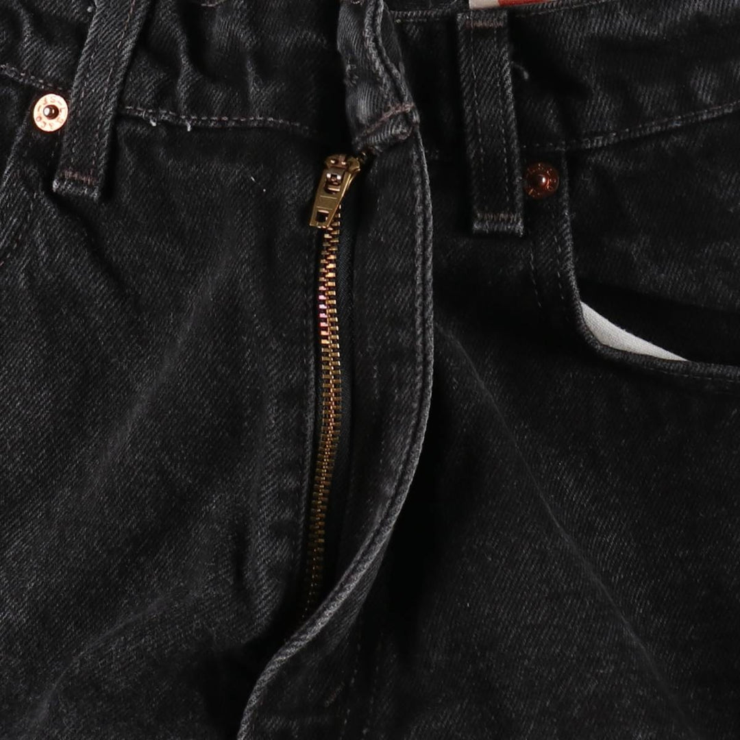 1990'S Levi's 550-0260 Relaxed Fit Black Denim Tapered Jeans, Men's Size W33 (approx.), Vintage cotton black type Vintage Second Hand