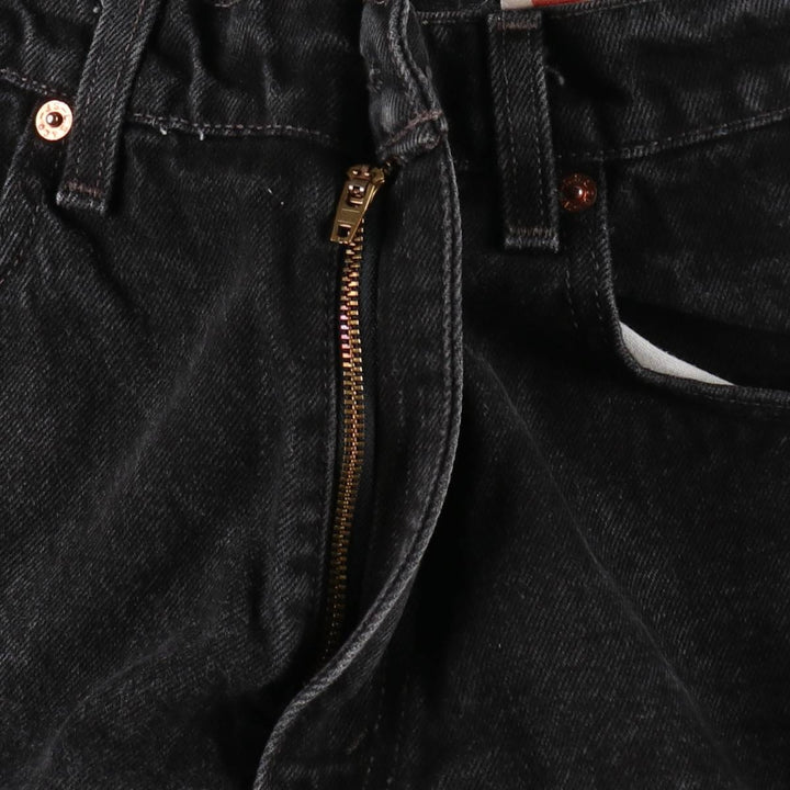 1990'S Levi's 550-0260 Relaxed Fit Black Denim Tapered Jeans, Men's Size W33 (approx.), Vintage cotton black type Vintage Second Hand