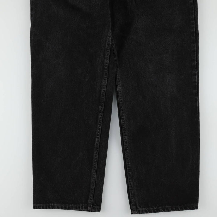 1990'S Levi's 550-0260 Relaxed Fit Black Denim Tapered Jeans, Men's Size W33 (approx.), Vintage cotton black type Vintage Second Hand