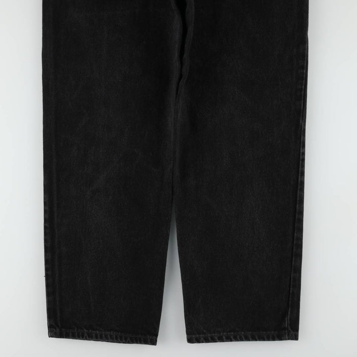 1990'S Levi's 550-0260 Relaxed Fit Black Denim Tapered Jeans, Men's Size W33 (approx.), Vintage cotton black type Vintage Second Hand