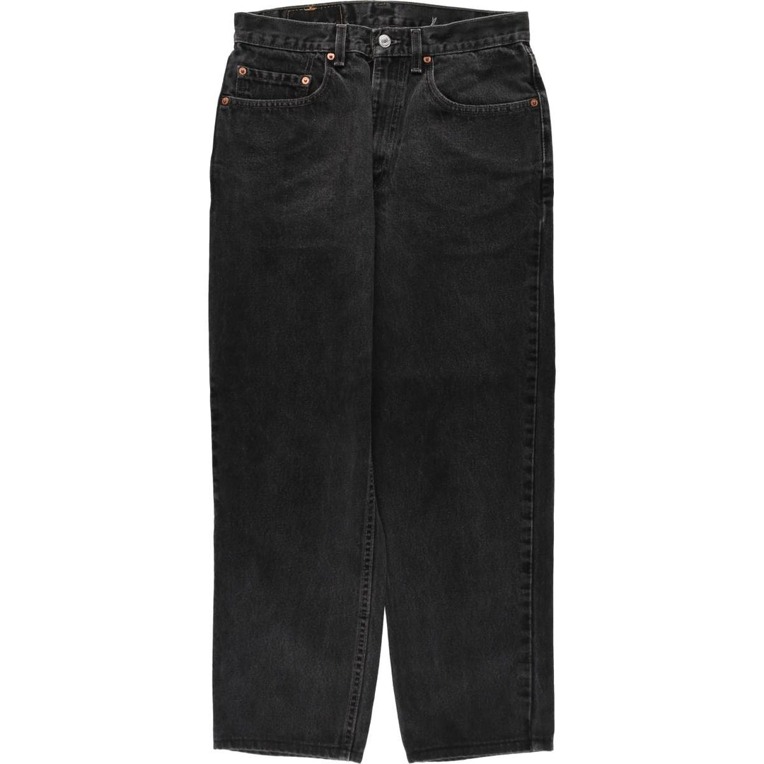 2000'S Levi's 550 Relaxed Fit Tapered Denim Pants, Black, Men's, Size W30 unclear black type Vintage Second Hand