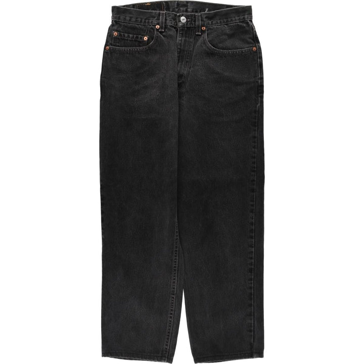 2000'S Levi's 550 Relaxed Fit Tapered Denim Pants, Black, Men's, Size W30 unclear black type Vintage Second Hand
