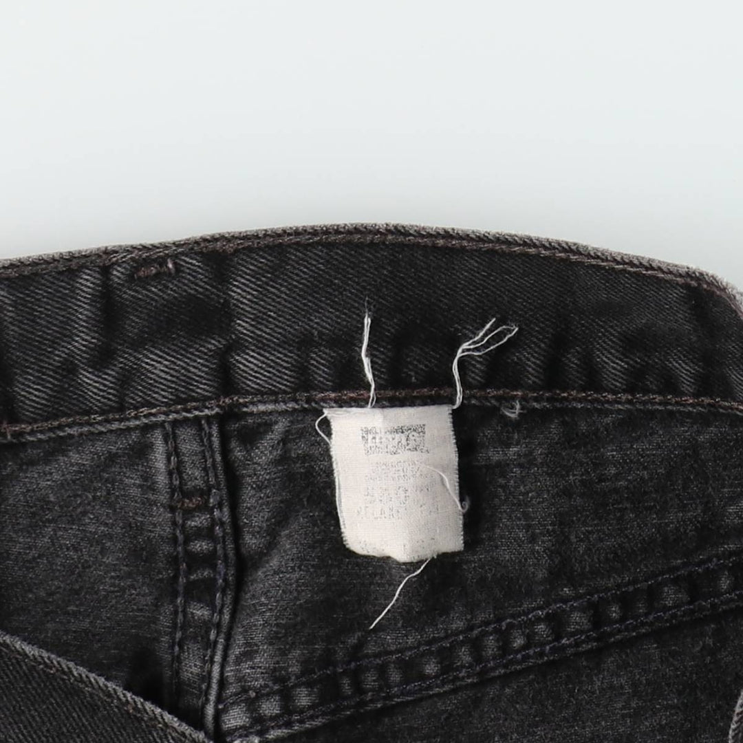 2000'S Levi's 550 Relaxed Fit Tapered Denim Pants, Black, Men's, Size W30 unclear black type Vintage Second Hand