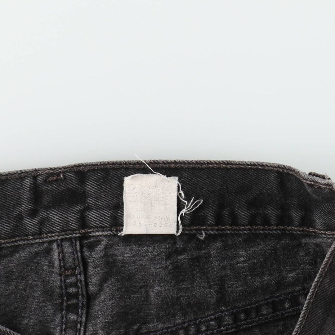 2000'S Levi's 550 Relaxed Fit Tapered Denim Pants, Black, Men's, Size W30 unclear black type Vintage Second Hand