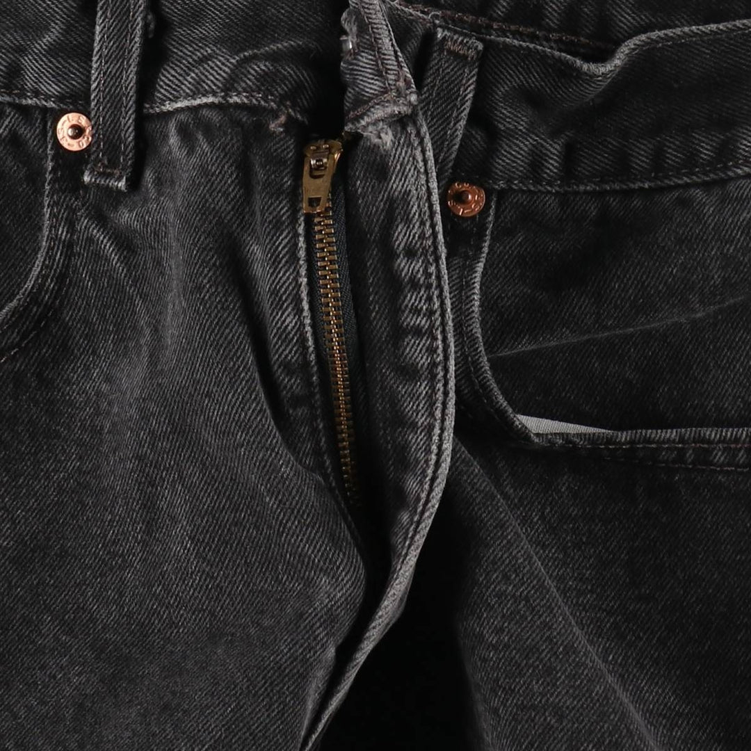 2000'S Levi's 550 Relaxed Fit Tapered Denim Pants, Black, Men's, Size W30 unclear black type Vintage Second Hand