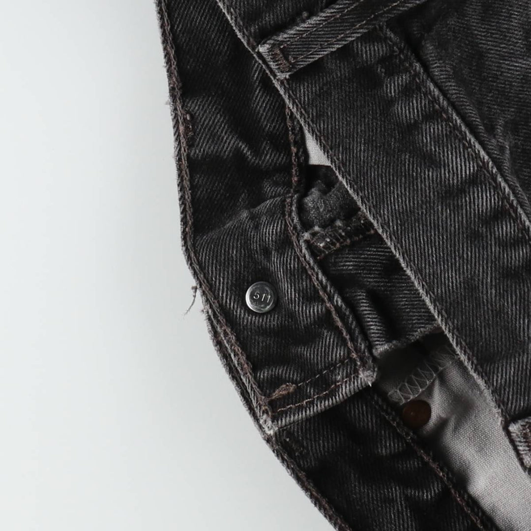 2000'S Levi's 550 Relaxed Fit Tapered Denim Pants, Black, Men's, Size W30 unclear black type Vintage Second Hand