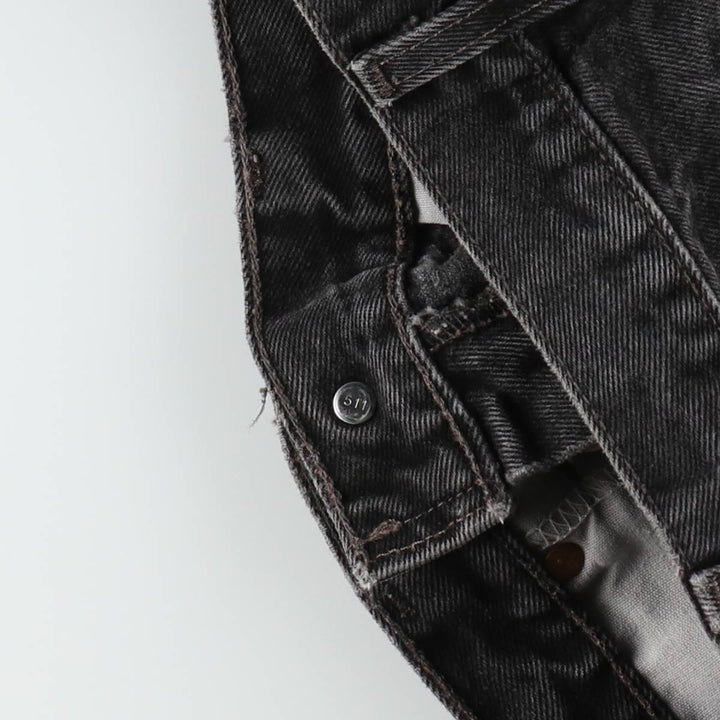 2000'S Levi's 550 Relaxed Fit Tapered Denim Pants, Black, Men's, Size W30 unclear black type Vintage Second Hand