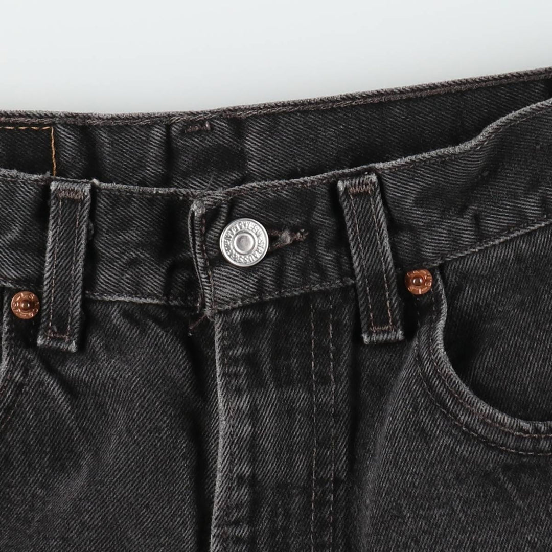 2000'S Levi's 550 Relaxed Fit Tapered Denim Pants, Black, Men's, Size W30 unclear black type Vintage Second Hand