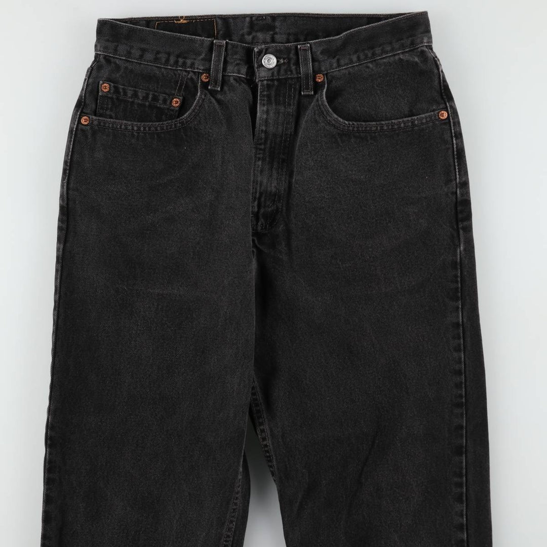 2000'S Levi's 550 Relaxed Fit Tapered Denim Pants, Black, Men's, Size W30 unclear black type Vintage Second Hand