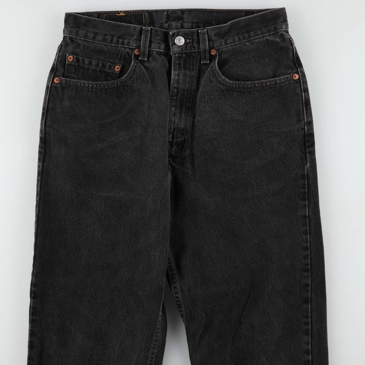 2000'S Levi's 550 Relaxed Fit Tapered Denim Pants, Black, Men's, Size W30 unclear black type Vintage Second Hand