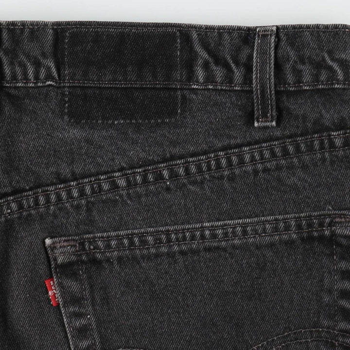 90'S Levi's 550-0260 Relaxed Fit Black Denim Tapered Jeans, Made in USA, Men's W37 (approx.), Vintage cotton black type Vintage Second Hand