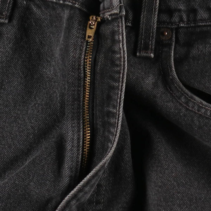 90'S Levi's 550-0260 Relaxed Fit Black Denim Tapered Jeans, Made in USA, Men's W37 (approx.), Vintage cotton black type Vintage Second Hand