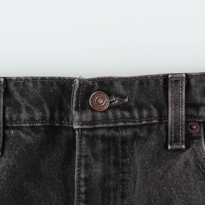90'S Levi's 550-0260 Relaxed Fit Black Denim Tapered Jeans, Made in USA, Men's W37 (approx.), Vintage cotton black type Vintage Second Hand