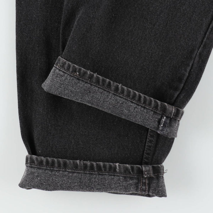 90'S Levi's 550-0260 Relaxed Fit Black Denim Tapered Jeans, Made in USA, Men's W37 (approx.), Vintage cotton black type Vintage Second Hand