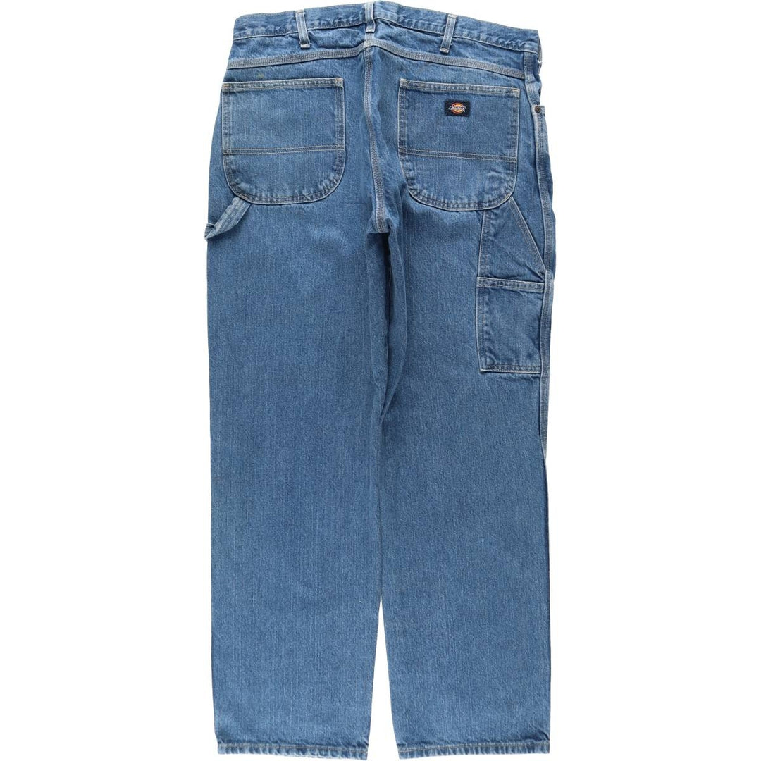 Dickies denim painter pants for men, equivalent to W37 cotton blue type Vintage Second Hand