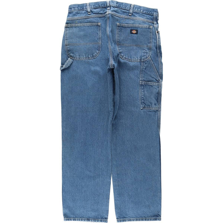 Dickies denim painter pants for men, equivalent to W37 cotton blue type Vintage Second Hand