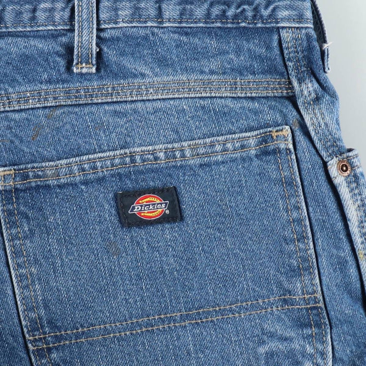 Dickies denim painter pants for men, equivalent to W37 cotton blue type Vintage Second Hand