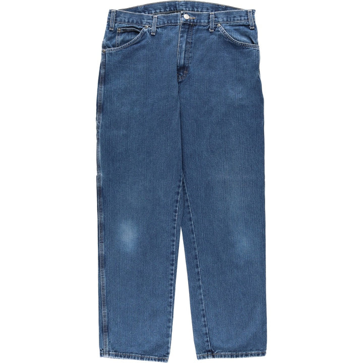 Dickies denim painter pants for men, equivalent to W35 cotton blue type Vintage Second Hand