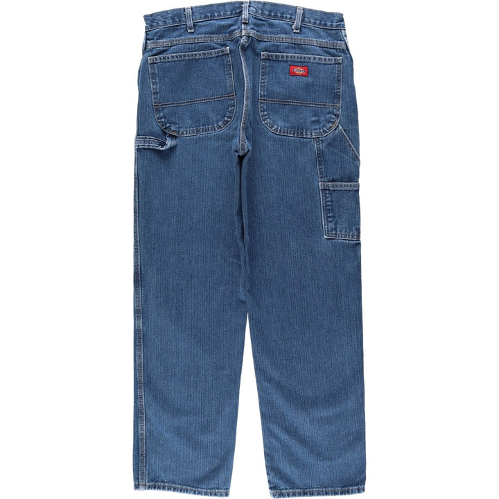 Dickies denim painter pants for men, equivalent to W35 cotton blue type Vintage Second Hand