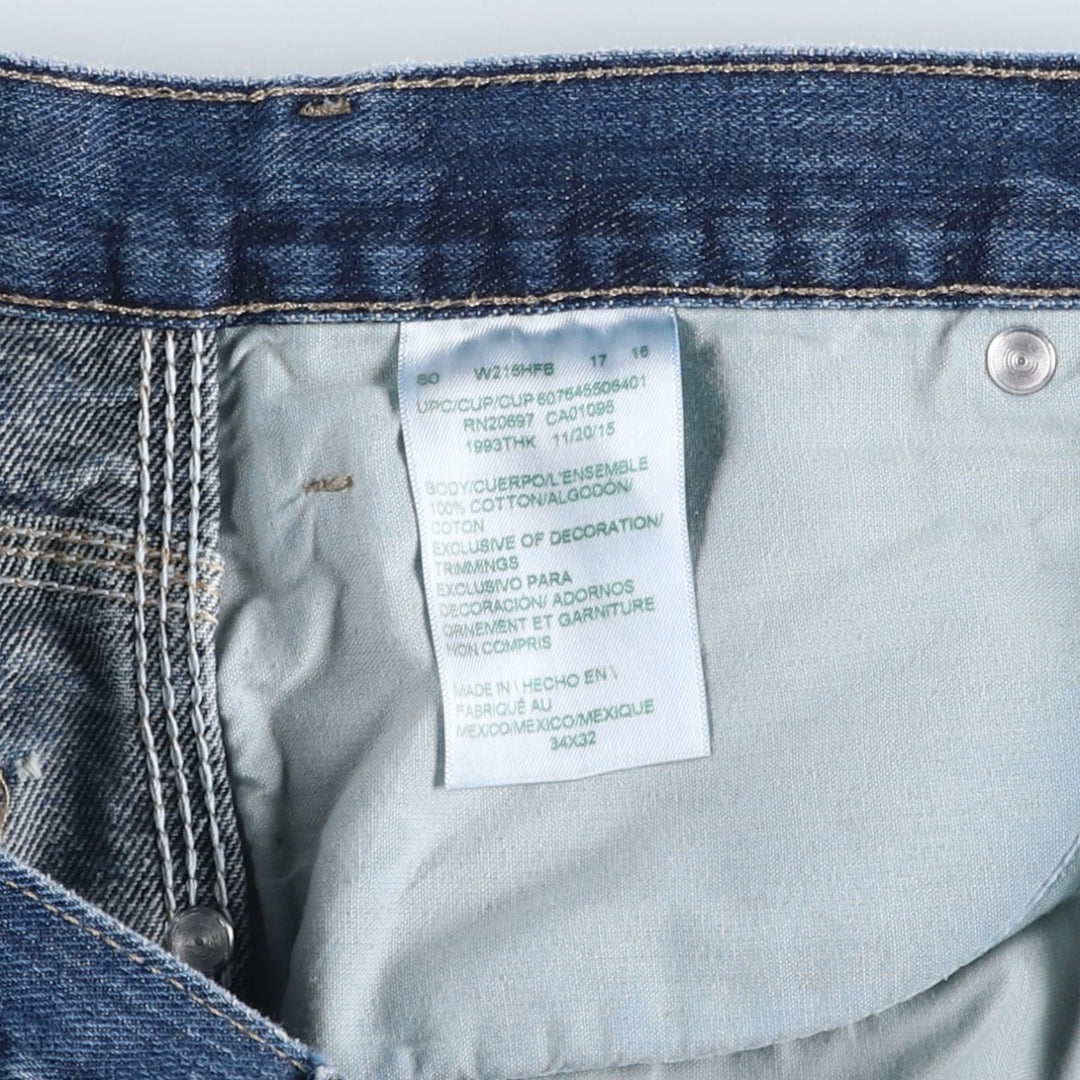 Dickies denim painter pants for men, equivalent to W35 cotton blue type Vintage Second Hand