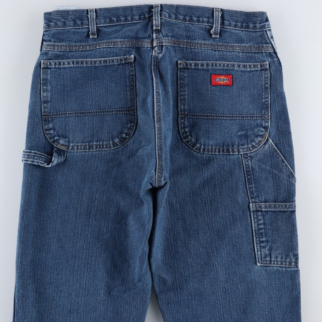 Dickies denim painter pants for men, equivalent to W35 cotton blue type Vintage Second Hand