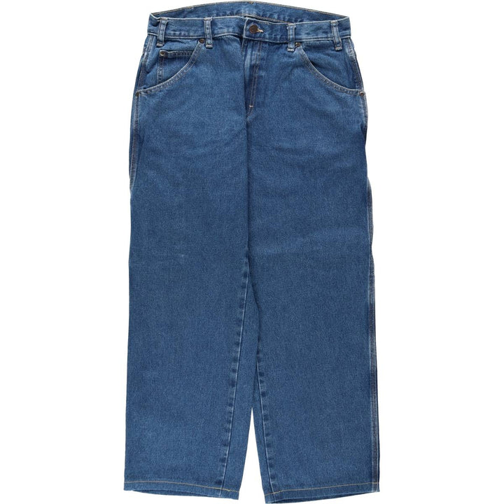Dickies denim painter pants for men, equivalent to W32 cotton blue type Vintage Second Hand