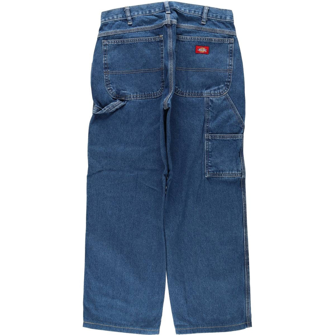 Dickies denim painter pants for men, equivalent to W32 cotton blue type Vintage Second Hand