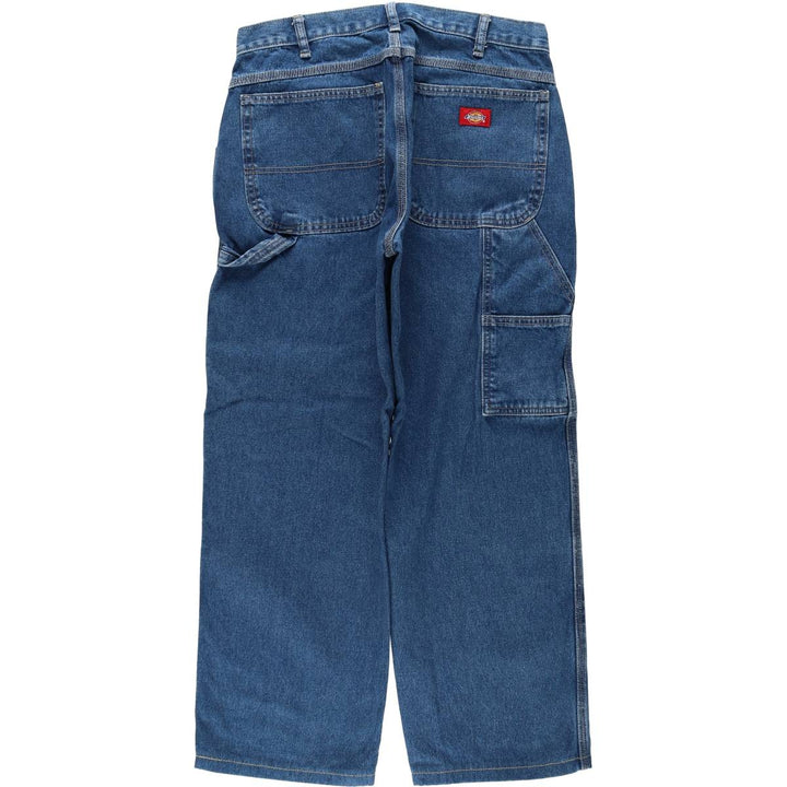 Dickies denim painter pants for men, equivalent to W32 cotton blue type Vintage Second Hand