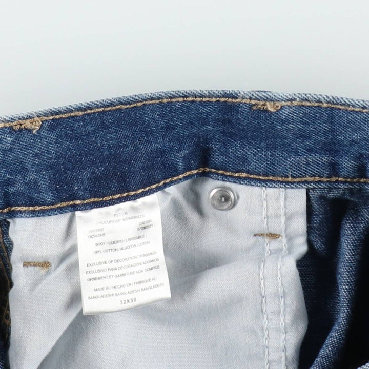 Dickies denim painter pants for men, equivalent to W32 cotton blue type Vintage Second Hand