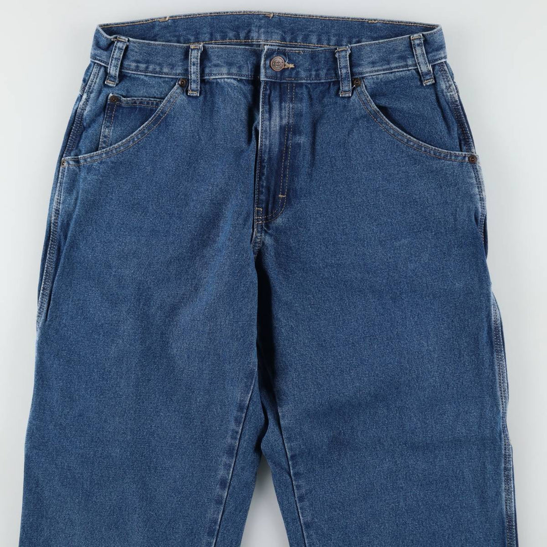 Dickies denim painter pants for men, equivalent to W32 cotton blue type Vintage Second Hand