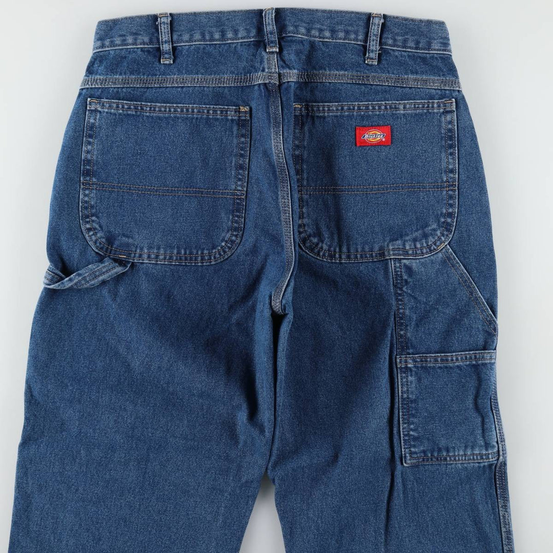 Dickies denim painter pants for men, equivalent to W32 cotton blue type Vintage Second Hand