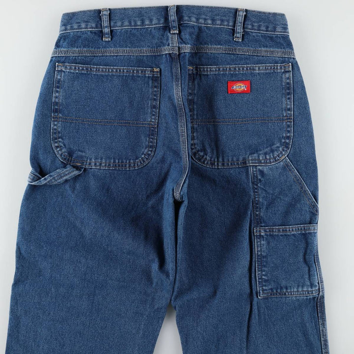 Dickies denim painter pants for men, equivalent to W32 cotton blue type Vintage Second Hand